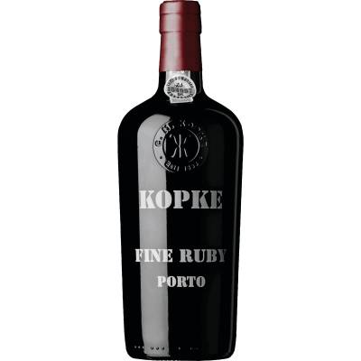 Kopke Fine Ruby Port, Vinho do Porto DOC, 0,75 L, 19,5% Vol., Douro, Spirituosen von Abgefüllt von Sogevinus Fine Wines, S.A., Vila Nova de Gaia, Portugal