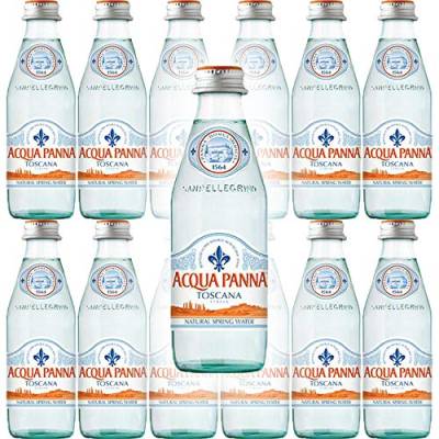 Acqua Panna Toscana Quellwasser, 250 ml Glasflasche (12 Stück, insgesamt 2,993 ml) von Acqua Panna
