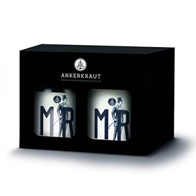 Ankerkraut Hochzeits-Box, Salz + Pfeffer als Geschenk, im Korkenglas (Mr. & Mr.) von Ankerkraut