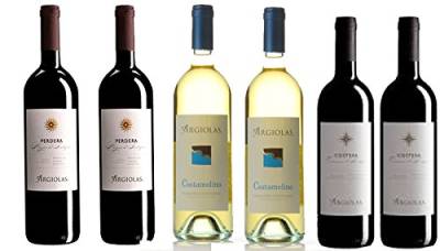 Sardegna Packung mit 6 Flaschen Verschiedene Weine Argiolas 75 cl. von Argiolas