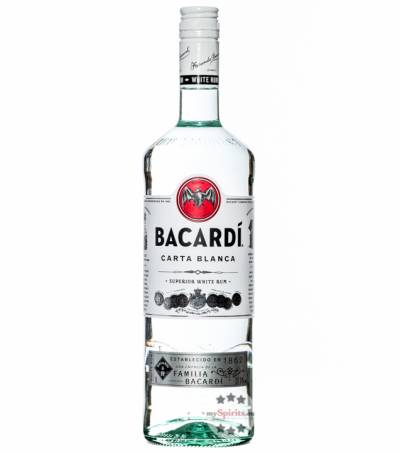 Bacardi Carta Blanca Superior White Rum  (37,5 % vol., 1,0 Liter) von Bacardi