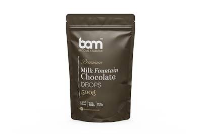 BAM Premium Milchschokolade Tropfen für Schokoladenbrunnen, Callets, Chips für Schokoladenfondue, Einfach zu schmelzen, 500 Gramm von BAM