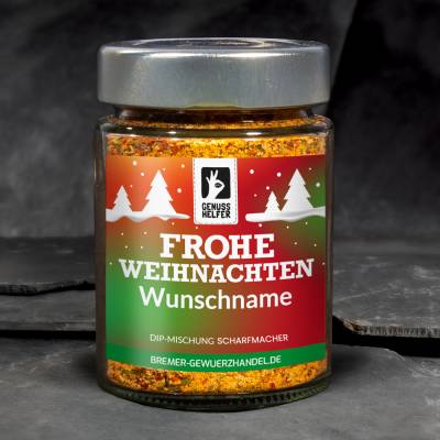 Dip-Mischung Scharfmacher "Frohe Weihnachten" von Bremer Gewürzhandel
