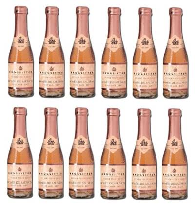 12x 0,2l - Brogsitter - Rosé de Saumon - Pinot Noir Rosé - brut - Piccolo - Deutschland - Rosé-Sekt brut von Brogsitter