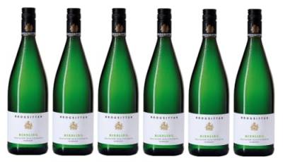 6x 1,0l - 2021er - Brogsitter - Riesling - feinherb - LITER - Qualitätswein Rheinhessen - Deutschland - Weißwein halbtrocken von Brogsitter