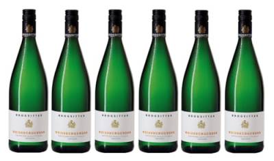 6x 1,0l - Brogsitter - Weißburgunder - LITER - Qualitätswein Rheinhessen - Deutschland - Weißwein trocken von Brogsitter