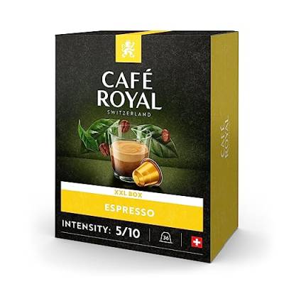 Café Royal Espresso 36 Nespresso (R)* kompatible Kapseln aus Aluminium. Intensität 5/10 von Café Royal