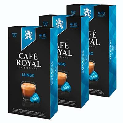 Café Royal Lungo, Kaffee, Röstkaffee, Kaffeekapseln, Nespresso Kompatibel, 30 Kapseln von Café Royal