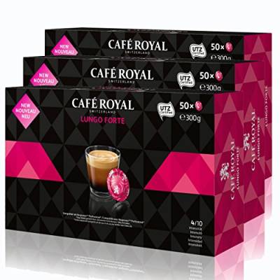 Café Royal Office Pads Lungo Forte Kaffee, Röstkaffee, Kaffeepads, Nespresso Pro Professional System Kompatibel, 150 Pads von Café Royal