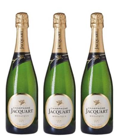 3x 0,75l - Jacquart - Mosaïque - demi-sec - Champagne A.O.P. - Frankreich - Schaumwein halbtrocken von Champagne Jacquart