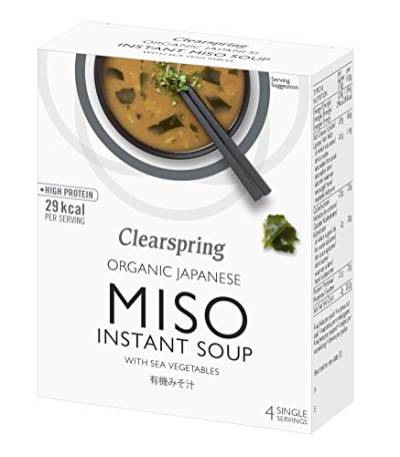 Clearspring | Instant Miso Soup and Sea Veg | 8 x 4x10g von Clearspring