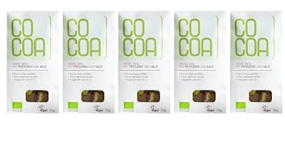 Raw Cocoa Bio Schokoladentafeln 5 x 50 g (Weiße Schokolade mit Pistazien & Salz) von Co coa