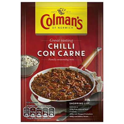 Colmans Chilli Con Carne Dry Mix 50g von Colman's