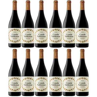 Conde Valdemar Reserva Rioja DOCa Rotwein veganer Wein trocken Spanien I Versanel Paket (12 x 0,75l) von Conde Valdemar