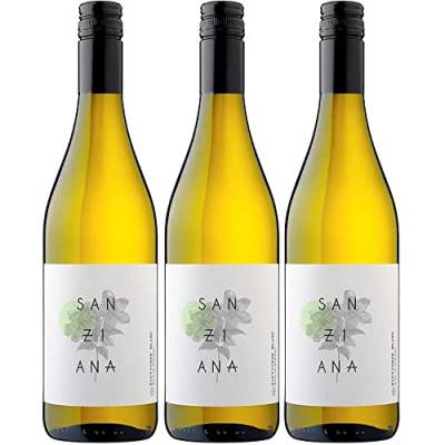Cramele Recas Sanziana Sauvignon Blanc Weißwein Wein Trocken Rumänien I Visando Paket (3 Flaschen) von Cramele Recas