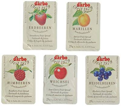 D'Arbo Fruchtaufstrich 100 Portionen - Mix Sortiment, 1er Pack (1 x 2.5 kg) von D'Arbo