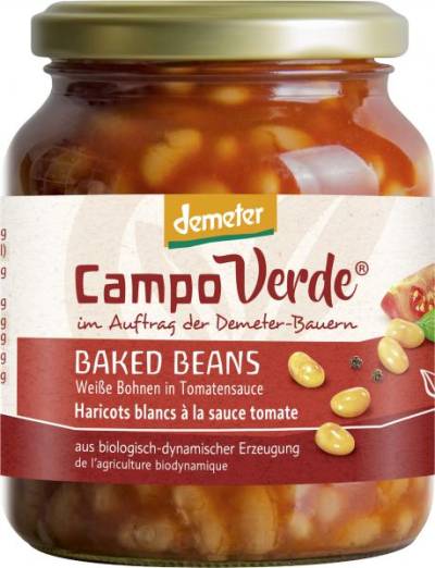 Demeter Campo Verde Baked Beans Weiße Bohnen in Tomatensauce von Demeter