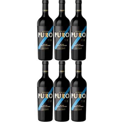 Dieter Meier Puro Malbec Grape Selection Rotwein Wein trocken Bio vegan Argentinien I Visando Paket (6 Flaschen) von Dieter Meier