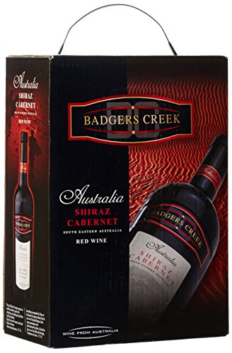 Dineart Badgers creek, Shiraz Australischer Rotwein Bag in Box Syrah Trocken (1 x 3 l) von Badgers Creek