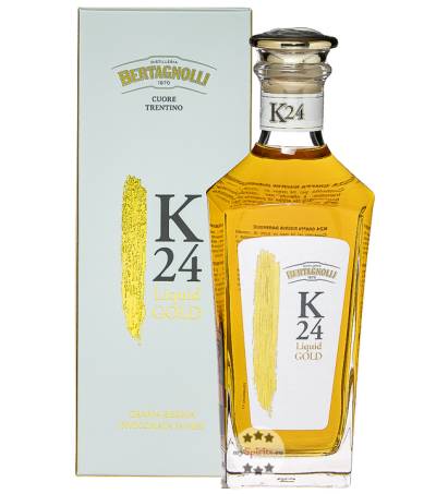 Bertagnolli K24 Liquid Gold Grappa Riserva (42 % Vol., 0,7 Liter) von Distilleria Bertagnolli