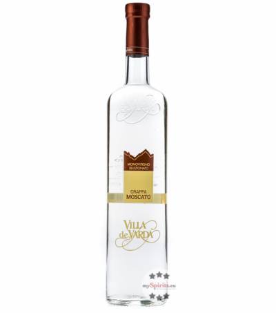 Villa de Varda Grappa Moscato Monovitigno (40 % vol., 0,7 Liter) von Distilleria Villa de Varda