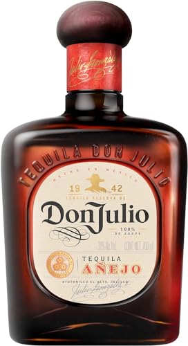 Don Julio Añejo | premium gereifter Tequila aus Jalisco, Mexiko | 100 % blaue Agave | 18 Monate im Eichenfass gelagert | pur, als Paloma- und Margarita-Cocktail | 38 % vol | Einzelflasche, 700 ml von Don Julio