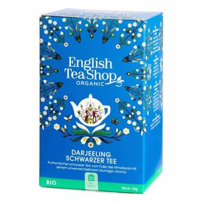 ETS - Darjeeling Schwarzer Tee, BIO, 20 Teebeutel von English Tea Shop