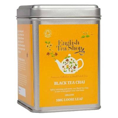 ETS - Black Tea Chai, BIO, Loser Tee, 100g Dose von English Tea Shop