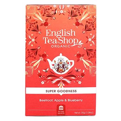 ETS - Rote Bete, Apfel & Blaubeere, BIO, 20 Teebeutel, 6er-Pack (6x20 Teebeutel) von English Tea Shop