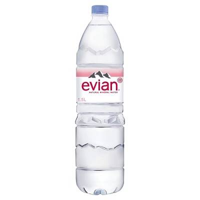 Evian Mineralwasser 6 PET-Flaschen x 1,5 Liter von Evian