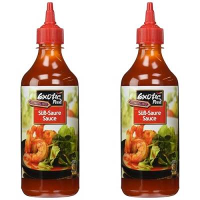 Exotic Food Süß-Sauer Sauce, PET - Flasche, 2er Pack (1 x 455 ml) von Exotic Food