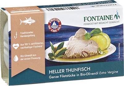 Fontaine Heller Thunfisch in Bio-Olivenöl (2 x 120 gr) von Fontaine