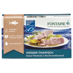 Weißer Thunfisch in Sonnenblumenöl von Fontaine