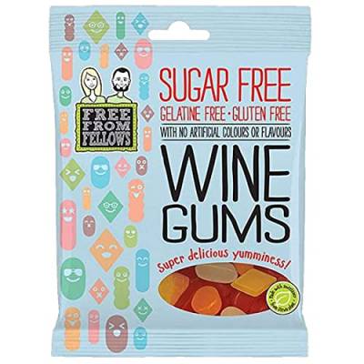 10 x Free From Fellows Sugar Free Wine Gums Sweets 100g von Free From Fellows