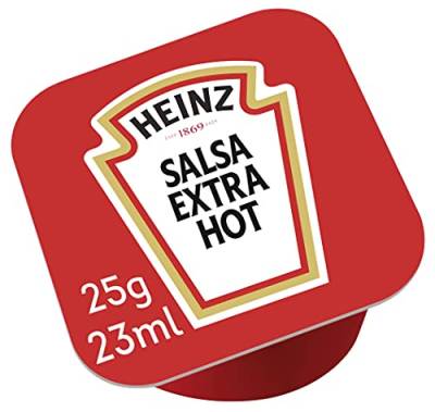 Heinz Salsa Extra Hot, Dippot, 100er Pack (100 x 25 g) von HEINZ