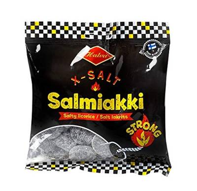 Halva X-Salt Salmiakki Lakritze 12 Pack of 120g von Halva