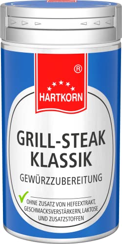 Grill-Steak Klassik Gewürz - 30 g im Aluminium Gewürzstreuer von Hartkorn - wiederverschließbar und wiederbefüllbar von Hartkorn