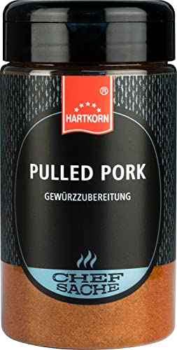 Pulled Pork Chefsache - 240 g (13 cm hoch und ⌀ 6,5cm) von Hartkorn - wiederverschließbar und wiederbefüllbar von Hartkorn