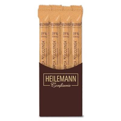 Heilemann Ursprungs-Schokolade Stick Papua Neuguinea 39%, 24 x 40 g von Heilemann Confiserie