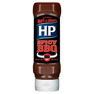HP BBQ Sauce Spicy Woodsmoke 470g - Würzige, rauchige HP BBQ Soße von Heinz HP