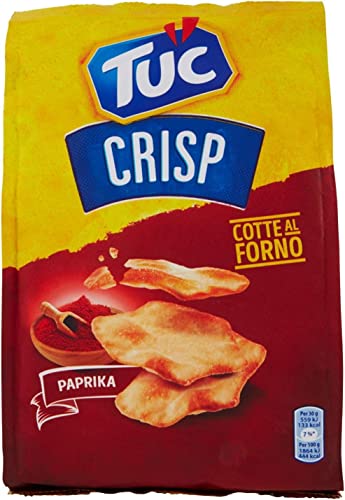 6x TUC Crisp Paprika Im Ofen kross gebackene Cracker mit Paprika Geschmack 100g von Italian Gourmet E.R.
