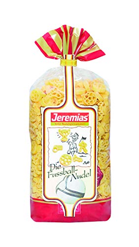 Jeremias Fußballnudeln, Family Frischei-Nudeln, 4er Pack (4 x 500 g Beutel) von Jeremias