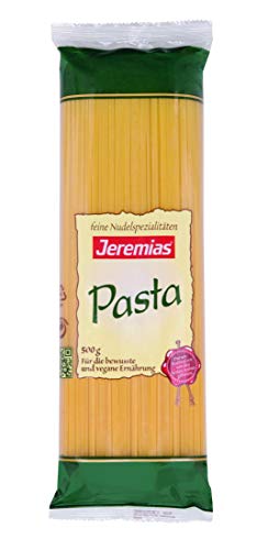Jeremias Spaghetti, Pasta - Hergestellt aus reinem Hartweizengrieß (1 x 500 g Beutel) von Jeremias
