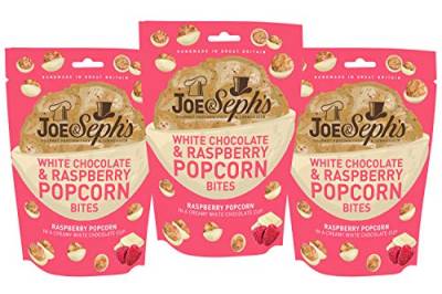Joe & Seph's White Chocolate & Raspberry Popcorn Bites 3 Pack - Chocolate Popcorn 63g von Joe & Sephs