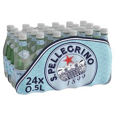 24 x 500 ml Sparkling Natural Mineral Water Fizzy Carbonated Drink von San Pellegrino