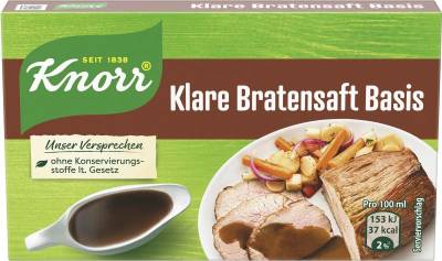 Knorr Klare Bratensaft Basis von Knorr