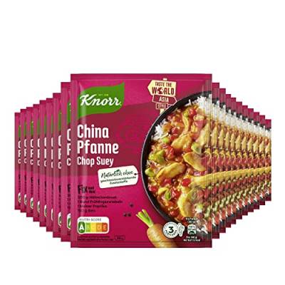 Knorr Taste the World Fix Würzmischung China Pfanne Chop Suey für ein leckeres Reisgericht ohne geschmacksverstärkende Zusatzstoffe 36 g 19 Stück von Knorr