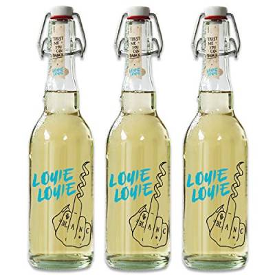 Louie Louie Wein Geschenk (3 x 0,5 l), Set aus 3 Flaschen Weißwein trocken, Bio & Vegan, mit Verschluss von LOUIE LOUIE