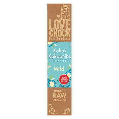 Bio Raw Kokos Kakaonibs Creamy Schokoriegel von LOVECHOCK