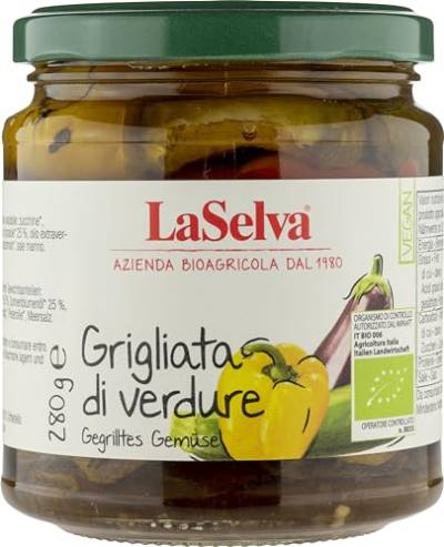 La Selva Bio Gegrilltes Gemüse in Öl (6 x 280 gr) von LaSelva